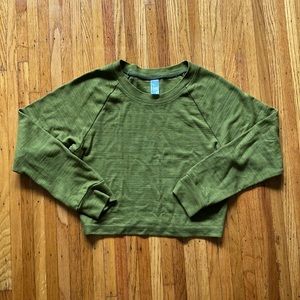 American Apparel Long Sleeve Crop Top